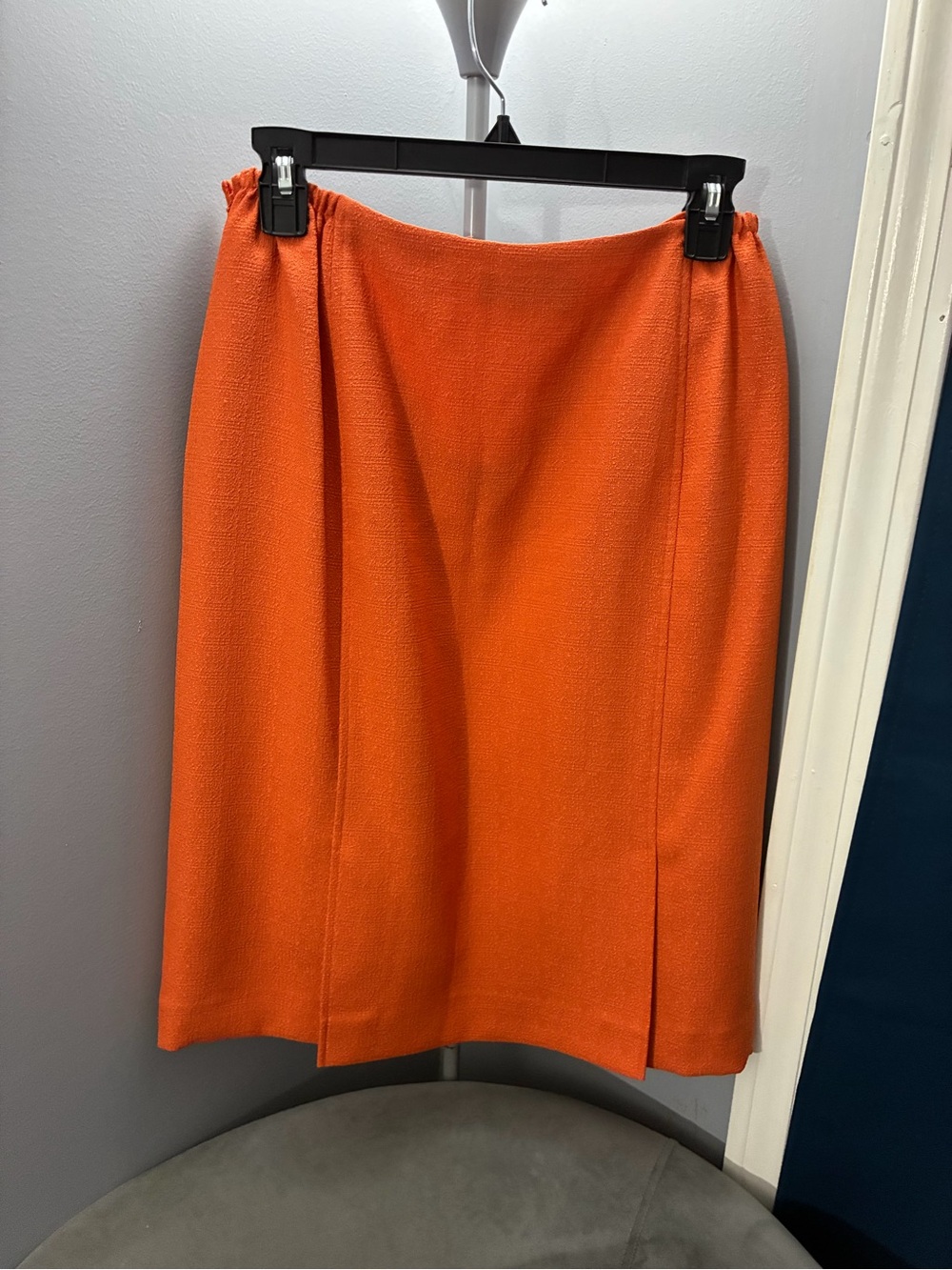 Kasper Orange Midi Skirt - Picture 2 of 3